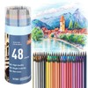 Jnyan Jnyan 48 Buntstifte für Malbücher für Erwachsene, Professionelle Zeichenstifte