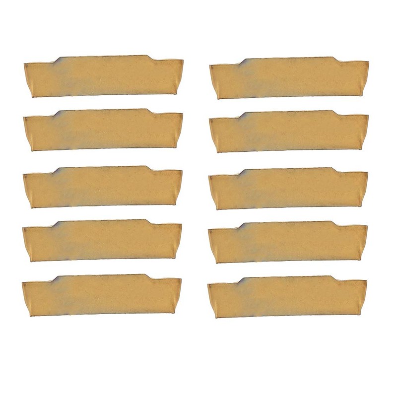 Tgoon 10PCS Grooving Carbide Insert, Carbide Parting Insert Lathe Grooving