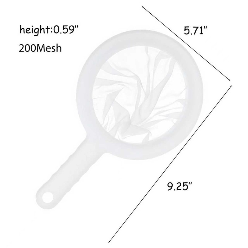 Fine Mesh Strainer with Handle, Nylon Filter Sieve for Kitchen
