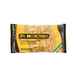 LA MODERNA, Corbata, Pasta, Hecha con Sémola de Trigo Durum, Enriquecida con Vitaminas y Hierro, 7 oz