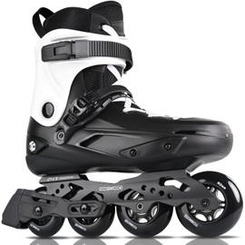 COSMOID TC Inline Skates for Adults & Teens – Professional Roller Blades for Men & Women, Fitness & Recreation Skates, Black, Size 4-13
