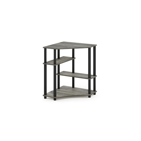 HomeStock Island Oasis Space Saving Corner Desk with Shelves 31.1W