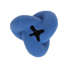 Only Natural Pet Rubber Boredom Buster Treat Stuffer Dog Toys - Interactive Stuffable Feeder Dispenser Fillable Durable Play Puppy Medium Large XS Chew Pup Hide Holder Easy Refill -TreatKnot/DarkBlue