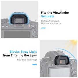 JJC Eyecup Eyepiece for Canon EOS 6D, 6D Mark II, 5D, 5D Mark II , 80D, 70D, 60D , 50D , 40D, 30D, 20Da, 20D, 10D, D60, D30, A2E, A2 Cameras Replaces Canon Eb. Eyepiece (2pcs Per Package)