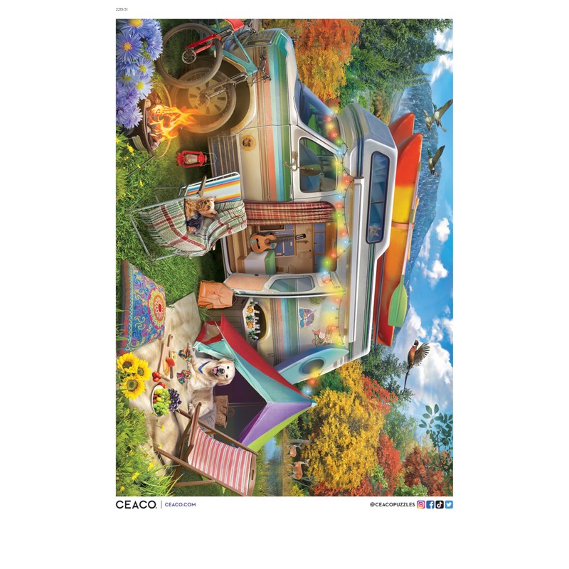 Ceaco - Large Piece Jigsaw Puzzle - Eduard - Camper