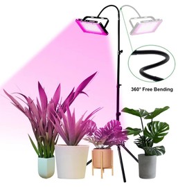Grow Light Stand Height Adjustable 1.6m Easy to Assemble Plant Grow Light Stand with Flexible Hose