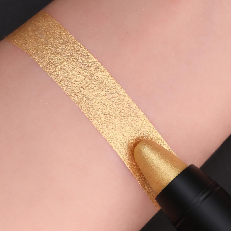 FOCALLURE Ultra Chic Metallic Lipstick,Rich Vitamin E Lip Crayon,Lightweight Shinning