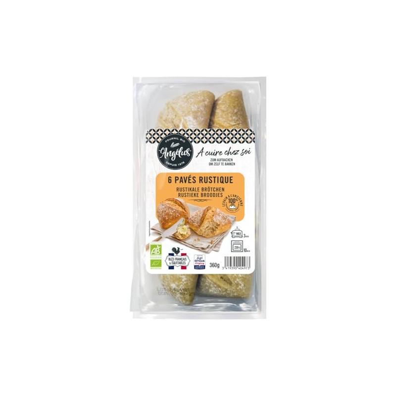 LANGELUS Organic Rustic Buns for Baking (2 x 360 g)