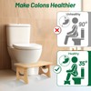 Foldable Bamboo Toilet Stool Squat, 7 Inches Squatting Potty Stool