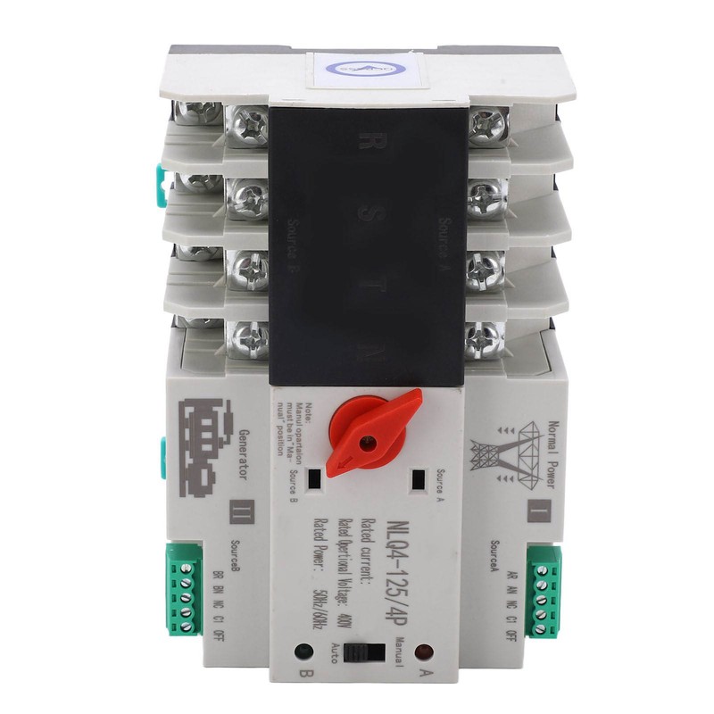 4P Dual Power Automatic Transfer Switch High Temperature Resistant Double