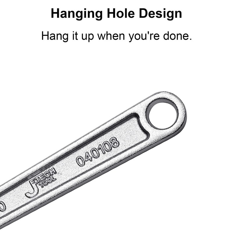 Jetech 8-Inch Adjustable Wrench - Professional Heavy Duty Chrome Vanadium