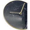 NexTime Table/Wall Clock-Diameter 20 cm-Glass/Metal-Black-'Marble, 20 x 0.8 cm