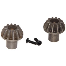 Diff - Engranaje cónico compatible con WLtoys 124008 124010 piezas de actualización de engranaje cónico (café amarillento)