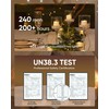 Homemory 72-Pack Novelty Flickering Flameless Tea Lights, 200+Hours Battery Operated,