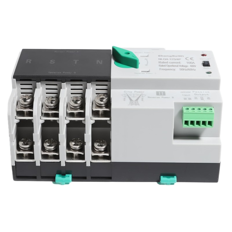 shengbowi 4P Dual Power Automatic Transfer Switch 100A AC220V Switch