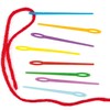 Baker Ross EF892 Bulk Pack of Coloured Plastic Needles for