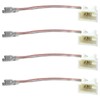 Xspeedonline New 4PCs Car Door Speaker Wiring Harness Adapter Connector