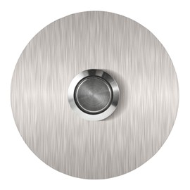 MSH Modern Stainless Hardware C1 Stainless Steel Doorbell, C- Series Doorbell Button in 304 Stainless Steel 2.36” Round x 5/32” (4mm Thick)