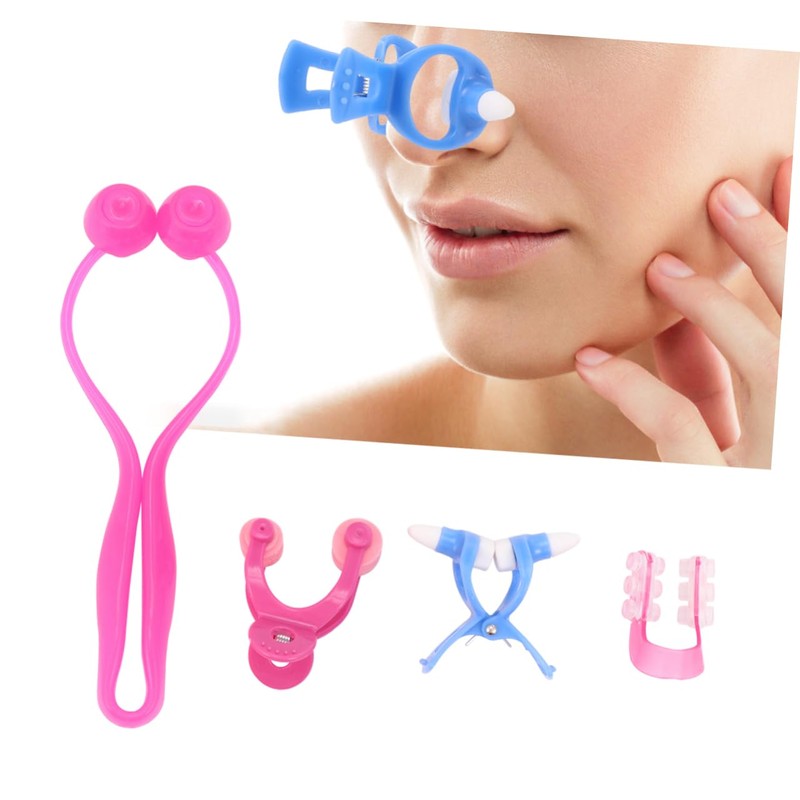Healeved Nose Device 4pcs Nose Clips Rhinoplasty Corrector Lifter Face
