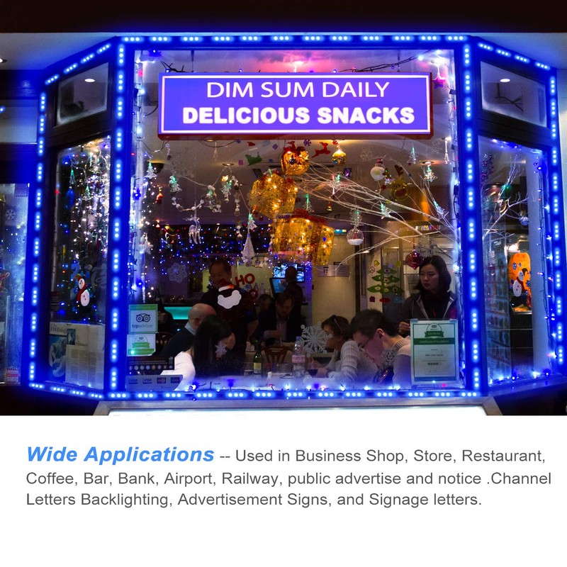 EAGWELL 20 Ft Storefront 40 Pieces RGB 5050 LED Light