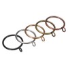 M METERXITY 40-Pack Red Bronze Curtain Rings with Eyelet, Rustproof