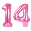Number pink 14 globo