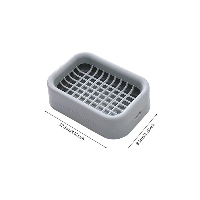 Soap Dish with Drain Bar, Soap Holder for Shower, Bathroom,