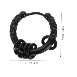 BESPORTBLE Fashion Novelty Earrings Thick for Men and Women Unique Ethnic Circle Jewelry for Parties and Everyday Wear Comfortable Elegant