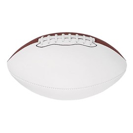 Baden Mini 8.5-Inch Size Autograph Football with 2 Brown and 2 White Panels