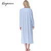 Keyocean Nightgown for Women, Soft 100% Cotton Long Sleeves Lightweight