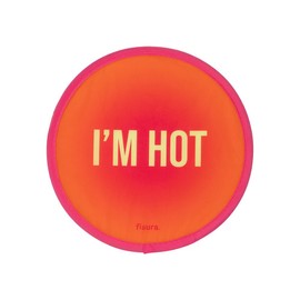 FISURA Round Folding Fan Original Folding Handheld Fan Foldable Frisbee Portable Fan Party Fan 20 cm (Hot, 3 Pack), hot