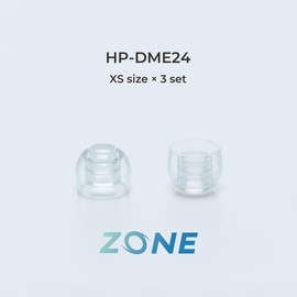 radius Deep Mount Earpiece ZONE HP-DME2 HP-DME24CL Earbud Tips, Medical Grade, Great Fit, Enhances Impact of Bass, High Sound Isolation, Ear Tips, Clear, Size XS, 3 Sets
