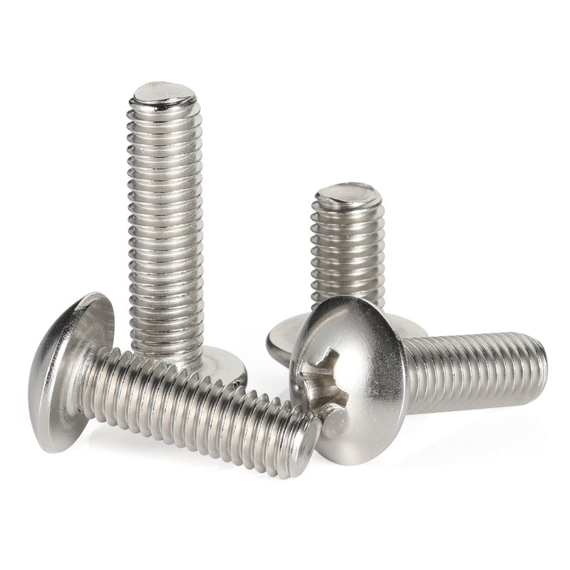 MewuDecor 1/4-20 x 5/8" Truss Head Machine Screws, Full Thread,