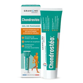 Chondrosteo+ | Wärmendes Massage-Gel 100 ml | Wohlbefinden und Beweglichkeit der Gelenke | Nicht Fettende und Nicht Klebende Textur | Granions