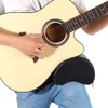 Guitar Cushion Soft Built-In Sponge Black Guitar Leg Cushion with
