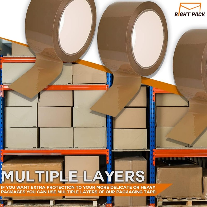 Right Pack Heavy Duty Packing Tape Brown (48MM x 66M)