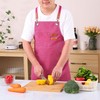 DEVECHO Chef Apron Medium-Thick Cotton Canvas,Cross Back with Multiple Pockets