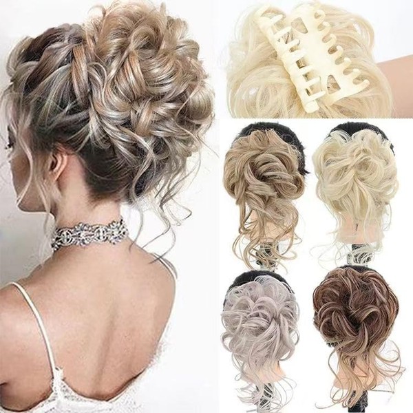 Synthetic Hair Bun Extensions Messy Hair Scrunchies Hairpieces for Women