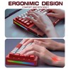 Acrylic Gaming Keyboard Wrist Rest Pad,CNC Process Clear Wrist Rest