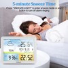 Weather Station Wireless Indoor Outdoor Weather Stations with Atomic Clock,