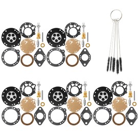 QAZAKY RK-88HL Carburetor Repair Kit Compatible with Tillotson 2-Cycle HL Model Homelite HL-108A HL-112A HL-117A HL-125A HL-129A HL-130A HL-132A HL-155A HL-180A HL-290A HL-293E HL-293F 295A Pack of 5