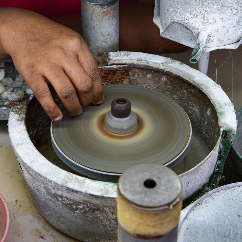 uxcell 6-inch Grit 400 Diamond Coated Flat Lap Wheel Grinding