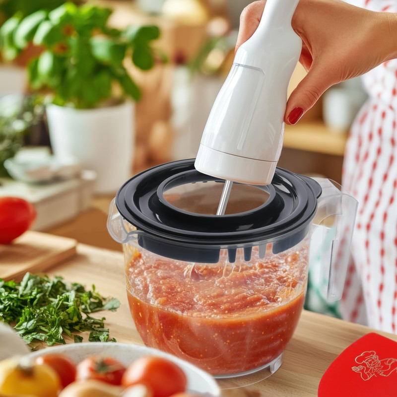 RoyalFay® Mixing cup measuring cup with splash guard lid, 1600