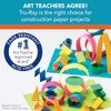 Tru-Ray® Construction Paper, 50% Recycled, 9" x 12", White, 50