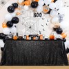 Tablecloth Black Sequins, 125 x 200 cm Rectangular Glitter Tablecloth,