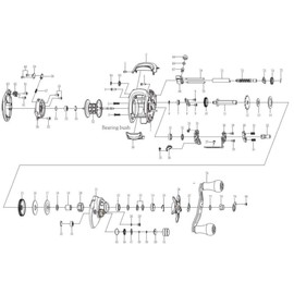 DAIWA Reel Genuine Part 16 Lead 150SH-DH Handle Part Number 76 Part Code 1H1629 006150561H1629