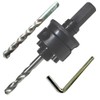 Quick Change Hole Saw Arbor with TCT Pilot Drill for