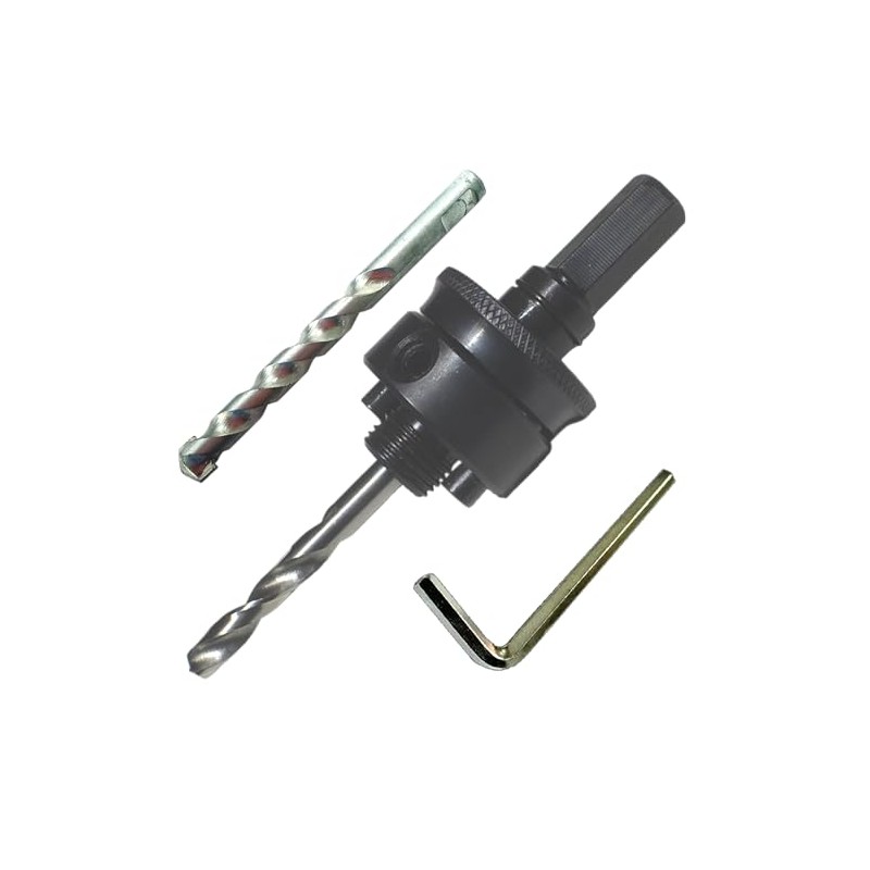 Quick Change Hole Saw Arbor with TCT Pilot Drill for