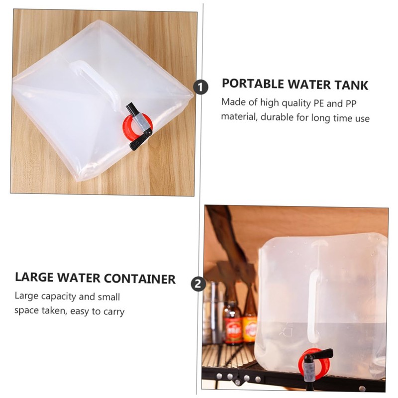 KOMBIUDA 1pc Outdoor Water Tank Portable Water Container Spigot for
