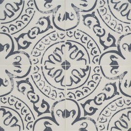 MSI Indigo Encaustic 8 in. x 8 in. Glazed Porcelain Wall Tile for Bathroom, Floor Tile and Kitchen Backsplash